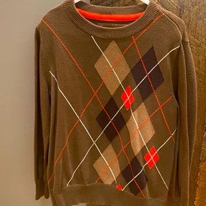 Brown & orange sweater